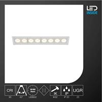 SLV Led inbouwlampMilandos 8-lichts 8x130 lumen wit - 1005425 - thumbnail