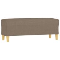 Bankje 100x35x41 cm stof taupe - thumbnail