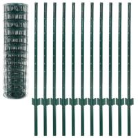 VidaXL Euro hek 20x1 m staal groen - thumbnail