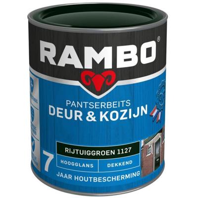 Rambo Pantserbeits Deur & Kozijn Hoogglans Dekkend 750 ml - Rijtuiggroen
