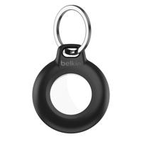 Belkin Waterdichte Apple AirTag veilige houder met sleutelhanger, duurzame krasbestendige AirTag-hoes, beschermende AirTag-sleutelhangeraccessoire voor sleutels, huisdieren, bagage, rugzakken en meer - thumbnail