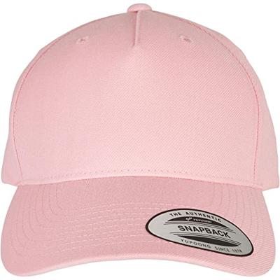 Flexfit FX5789M YP Classics 5-Panel Premium Curved Visor Snapback Cap - Prism Pink - One Size Flexfit FX5789M YP Classics 5-Panel Premium Curved Visor Snapback Cap - Prism Pink - One Size