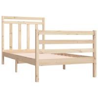 Bedframe massief hout 90x190 cm - thumbnail