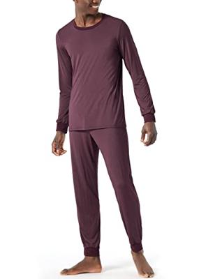Schiesser Schiesser Pyjama Long wine red 178032 48/S