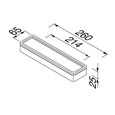 Planchet Geesa Frame 26 cm Wit Chroom Geesa Planchet Geesa Frame 26 cm Wit Chroom Geesa