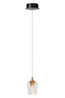 Lucide BERLIANE - Hanglamp - Ø 12 cm - LED Dimb. - 1x4W 2700K - Met vervangbare LED-module - Transparant - Essential - thumbnail
