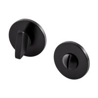 Hardbrass Shuffle toilet-/badkamersluitingrond 5mm - zwart - thumbnail