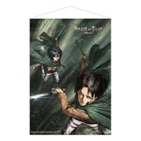 Attack on Titan Wallscroll Mikasa and Levi 50 x 70 cm - thumbnail