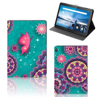 Lenovo Tablet M10 Hoes Cirkels en Vlinders Lenovo Tablet M10 Hoes Cirkels en Vlinders
