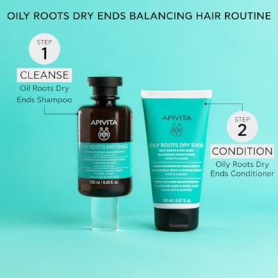 Apivita Hair Care Shampoo Oily Roots & Dry Ends Shampoo 250ml