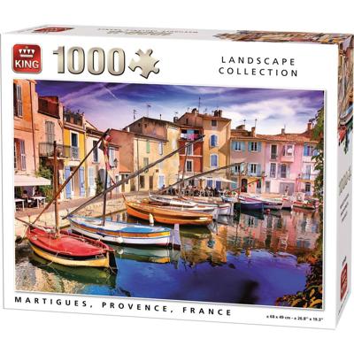 King legpuzzel Martigues 68 x 49 cm karton 1000 stukjes
