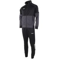 hummel Authentic Full-Zip Trainingspak Kids Zwart Grijs - thumbnail