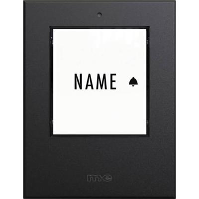 m-e modern-electronics 41410 Zender voor Draadloze deurbel Verlicht, Met naambord