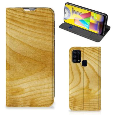 Samsung Galaxy M31 Book | Wallet Case | Licht Hout