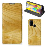 Samsung Galaxy M31 Book | Wallet Case | Licht Hout - thumbnail