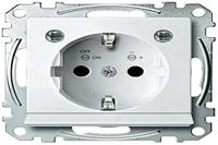 Merten MEG2304-0319 Wandcontactdoos met randaarde Inzetstuk System M, 1-M, M-Smart, M-Plan, M-Creativ Polar-wit (glanzend) 1 stuk(s) - thumbnail