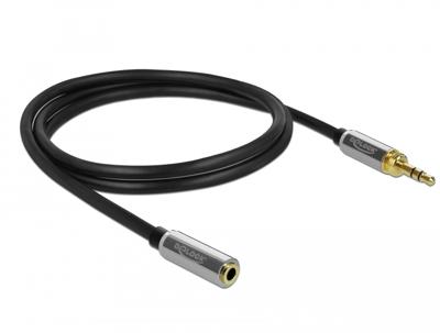 DeLOCK Stereo Jack 3,5 mm 3-Pin male > female verlengkabel DeLOCK Stereo Jack 3,5 mm 3-Pin male > female verlengkabel