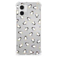 Doorzichtige Silicone Hoesje voor Motorola Moto G73 Pinguïn - thumbnail