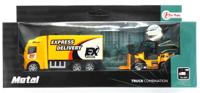 Toi-Toys Metal frictie sleepwagen met auto - thumbnail