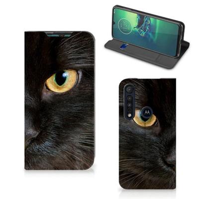 Motorola G8 Plus | Hoesje maken | Zwarte Kat