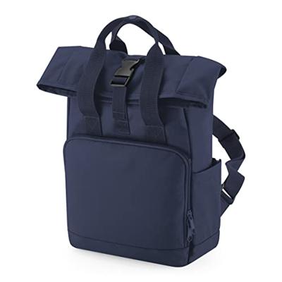 Atlantis BG118S Recycled Mini Twin Handle Roll-Top Backpack - Navy-Dusk - 23 x 32 x 11 cm