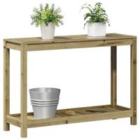 Oppottafel met schap 108x35x75 cm gempregneerd grenenhout - thumbnail