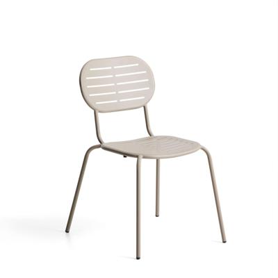 Kave Home Brai tuinstoel gegalvaniseerd Taupe