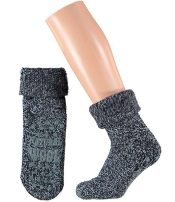 Apollo Slofsokken Unisex 43-46 Donkergrijs