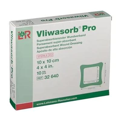 Vliwasorb Pro Verband 10x10cm 10 32640