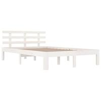 Bedframe massief hout wit 140x200 cm - thumbnail