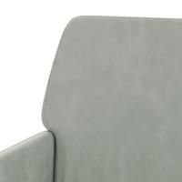Fauteuil 62x79x79 cm fluweel lichtgrijs - thumbnail