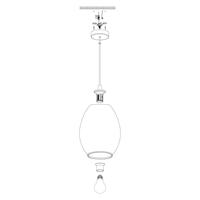 Eglo Glazen hanglampCadaques Ø 18cm - 98582 - thumbnail