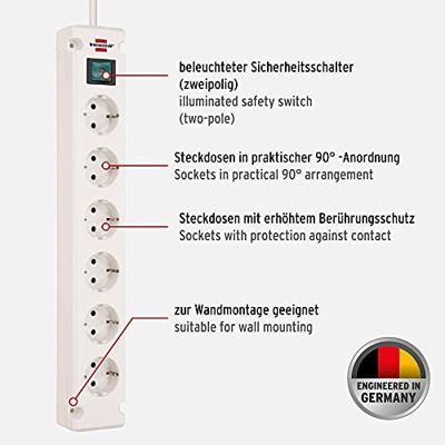 Brennenstuhl 1150650326 Binnen 6AC-uitgang(en) 1.5m Wit power uitbreiding - thumbnail