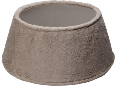 Kerstboomrok Faux Fur Taupe Ø55cm