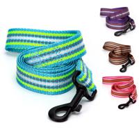 Nobleza Hondenriem - Reflecterend plat Nylon - Lengte 120 cm - Breedte 2,5 cm - thumbnail