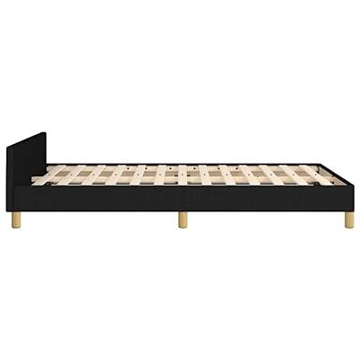 Bedframe zonder matras 120x200 cm stof zwart
