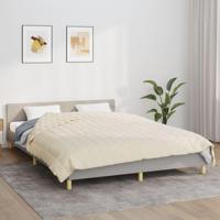 Verzwaringsdeken 200x230 cm 9 kg stof lichtcrmekleurig - thumbnail