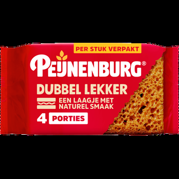 Peijnenburg ontbijtkoek dubbel lekker 4pack per stuk verpakt bij Jumbo