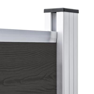 Schuttingpaneel 180x146 cm HKC zwart