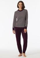 Dames pyjama badstof - Purple - Casual essentials - Warme winter pyjama - 42 - Paars - 42 - 42 - thumbnail