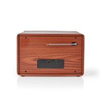 FM-Radio | Tafelmodel | AM / FM | Batterij Gevoed / USB Gevoed | Digitaal | 12 W | Scherm grootte: 1.6 " | Zwart-Blauw Scherm | Bluetooth® | Wekker | Bruin / Zwart - thumbnail