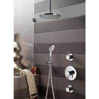 Hotbath Get Together IBS1CR inbouwdouche met 3s handdouche, 30cm plafondbuis en 30cm hoofddouche chroom - thumbnail