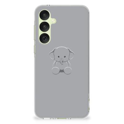 Samsung Galaxy A35 Telefoonhoesje met Naam Grijs Baby Olifant Samsung Galaxy A35 Telefoonhoesje met Naam Grijs Baby Olifant
