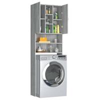 Wasmachinekast 64x25,5x190 cm grijs sonoma eikenkleurig - thumbnail