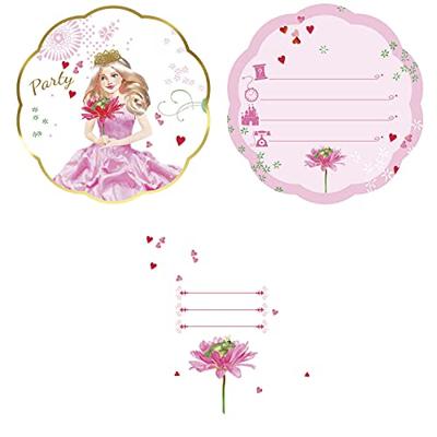Haza Witbaard Uitnodigingen prinses, 6st. Haza Witbaard Uitnodigingen prinses, 6st.