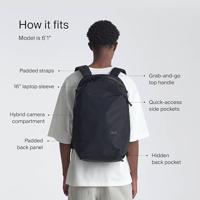 Urth Norite 24L Backpack + Camera Insert (zwart) - thumbnail