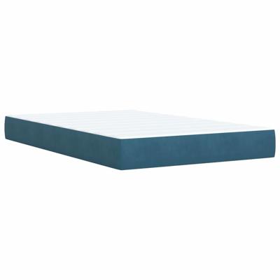 Boxspring met matras fluweel blauw 120x200 cm - thumbnail