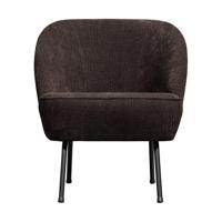 Woood Vogue fauteuil chenille donkerbruin - thumbnail