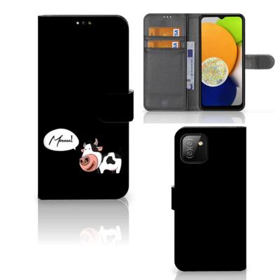 Samsung Galaxy A03 Leuk Hoesje Cow Samsung Galaxy A03 Leuk Hoesje Cow