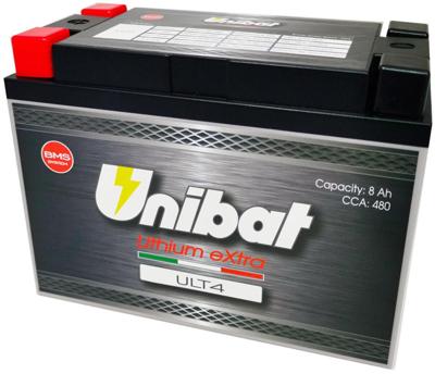Unibat lifepo4 batterij "ult4". battery ult4 4pin lithium extra